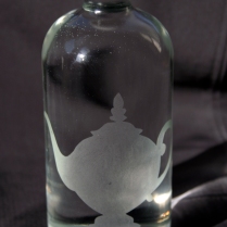 Teapot etched glass